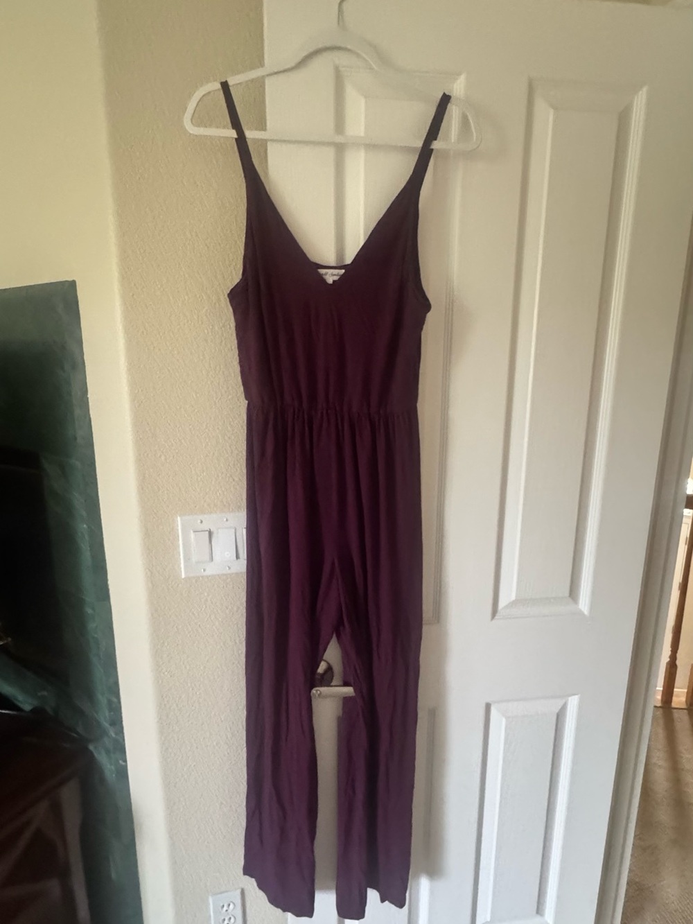 Emerald Sundae V-Neck Top in Plum jumpsuit